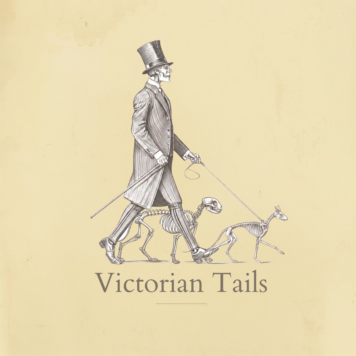 Victorian Tails Edinburgh — a Victorian gentleman walking two hounds
